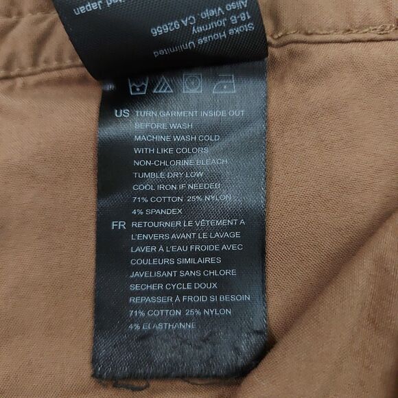 Vissla Shorts Mens 38 Brown Lightweight Flat Front Skater Preppy Casual Beach - Picture 10 of 12